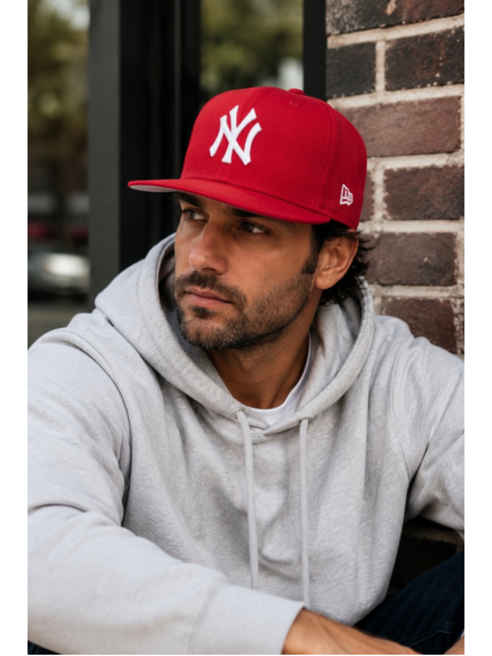 New Era Red New York Yankees Cap with White NY Logo